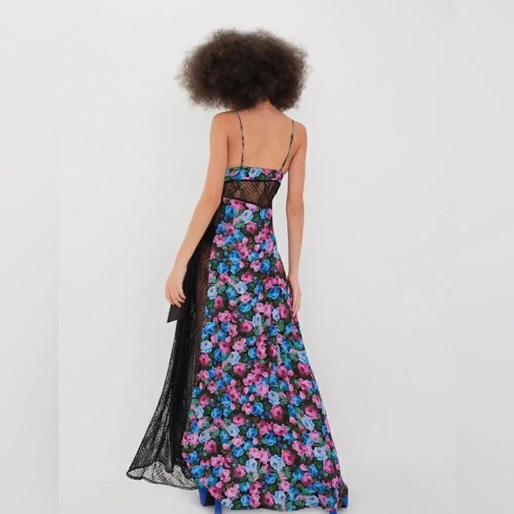 FOR LOVE & LEMONS - MARLEY MAXI DRESS - BLUE - Picture 4 of 8